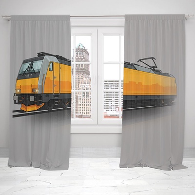 IMPAR Závěsy Bombardier TRAXX (Rozměr : 140x250, Materiál: Blackout)
