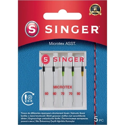 Ihly na mikrovlákno Singer 5x60-80