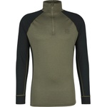 Stoic Мъжко мериносово термобельо Stoic Merino180 BengtSt. Half Zip Merino base layer - Black / Olive Green (015-2079-0512)