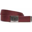 Volcom pásek Circle Web vínová