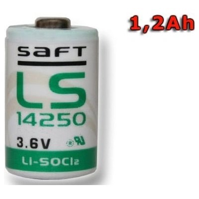 SAFT LS14250 1/2AA 3.6V 1200mAh SPSAF-14250-STDh