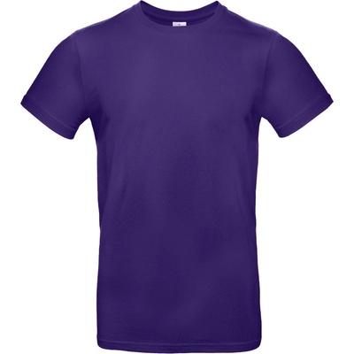 B&C Collection B&C E190 / Мъжка тениска от плътен памук - сияещо лилаво XXL (01003Tu3805)