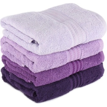 Foutastic osuška fialová 4x osuška 70x140
