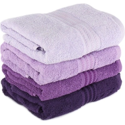 Foutastic osuška fialová 4x osuška 70x140