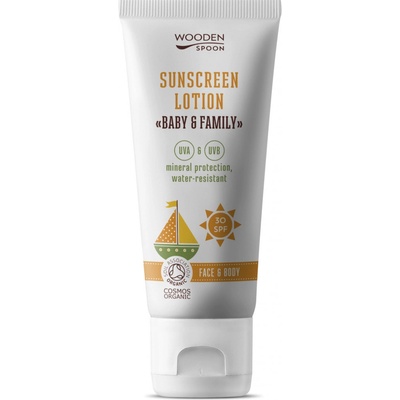 WoodenSpoon Baby & Family opalovací tělové mléko SPF30 100 ml – Sleviste.cz
