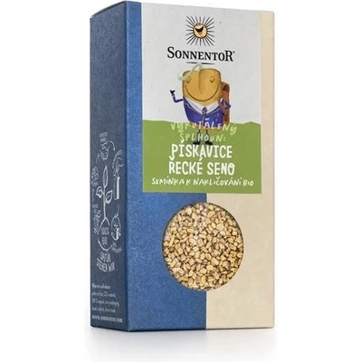 Bio semínka k nakličování Pískavice řecké seno, Sonnentor, krabička 120 g