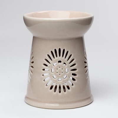 Aroma lampa Sedmokráska světle hnedá porcelán 13 cm