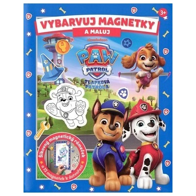 Tlapková patrola Vybarvuj magnetky