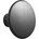 Muuto Кука за стена Dots Metal 2, 7 см черна (97222)