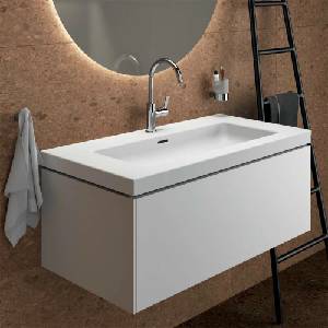Ideal Standard Atelier Conca стенен шкаф за шкаф с 1 чекмедже, матово бял, 100 см (T4579Y1)
