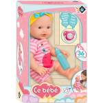 LOKO Toys Кукла-бебе Loko Toys - Le Bebe, с шише и магическа залъгалка, 40 cm (98926) - baby