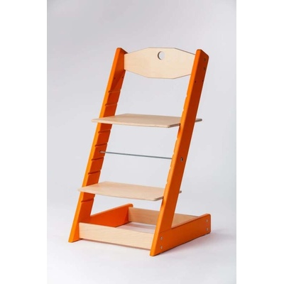 Lucas Wood Style rostoucí židle Alfa II oranžová/přírodní