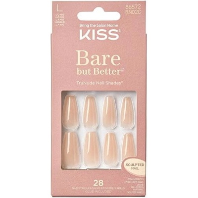 KISS Nalepovacie nechty Bare but Better Nails Nude Dráma 28 ks