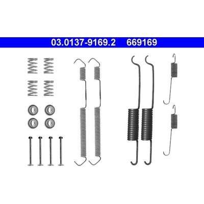 ATE Sada prislusenstvi, brzdove celisti 03.0137-9169.2