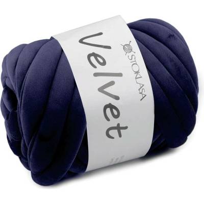 Příze Marshmallow silná Velvet Ø20 mm 500 g Varianta: 8 (048) modrá tmavá, Balení: 1 ks