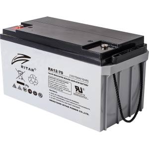 Ritar Power Оловна Батерия RITAR (RA12-70) AGM 12V/70 Ah - 350x167x182 mm (RITAR-RA12-70)