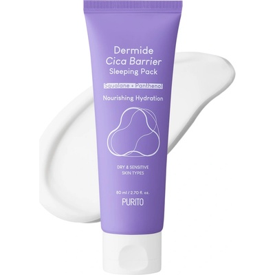 Purito Dermide Cica Barrier Sleepping Pack regeneračný nočný krém maska 80 ml