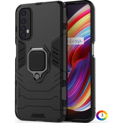 OPPO Realme 7 Удароустойчив Finger Ring Калъф и Протектор