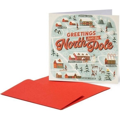 Vánoční přání Legami Christmas Greeting Cards - 7X7 - North Pole