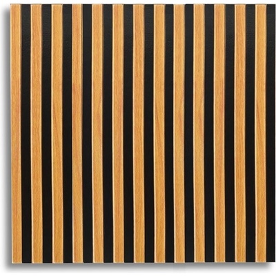 Impol Trade Samolepiace panely PE1 66,5 x 66,5 cm, lamely hnedé 1ks