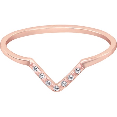 Eppi Zlatá vykrojená obrúčka s diamantmi Sandira R36973