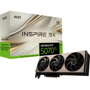 MSI GeForce RTX 5070 Ti INSPIRE 3X OC 16GB GDDR7 256bit Видео карти