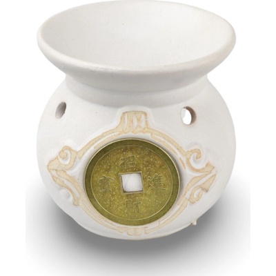 Ancient Wisdom aroma lampa biela guľatá Mince