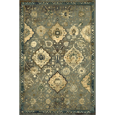 Najkoberce Polonia Abrash orientálny kvety svetlomodrý