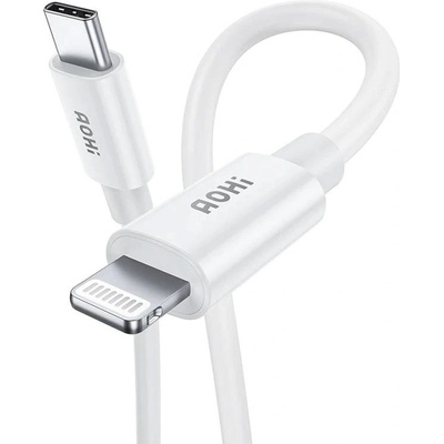 Aohi AOC-L003 USB-C na Lightning, 1,2m, bílý