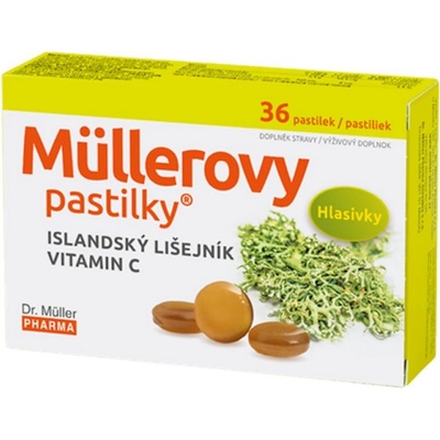 Dr.Müller Müllerove pastilky s Islandským lišajníkom a vitamínom C 36 ks