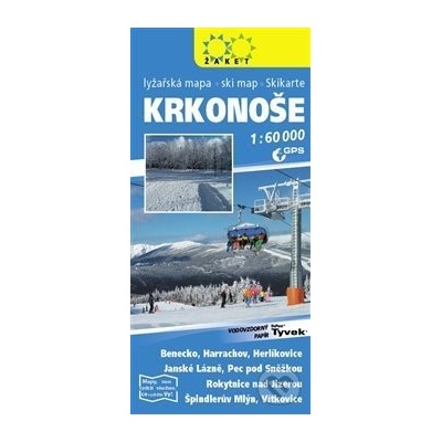 Krkonoše lyžařská mapa 1:60 000