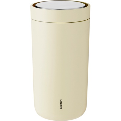 Stelton Термочаша To-Go Click с двойни стени от стомана 200 мл светложълта (675-46)