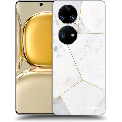 Púzdro Picasee silikónové Huawei P50 - White tile čiré