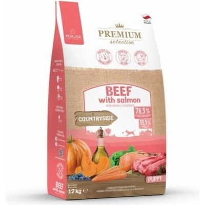 Pokusa Premium Selection Puppy Beef with salmon 12 kg