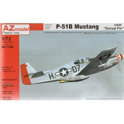 AZ Model P 51B Mustang Dorsal Fin USSAF 1:72