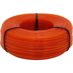 Recycling Fabrik rPETG Refill Tanzende Flamme (Orange-Translucent) - 1, 75 mm / 1000 g (PTGX-R175-1000-TAFL)