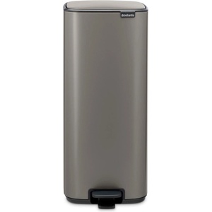 Brabantia Кош за боклук Brabantia Bo Pedal 1010129, 30 л, Леко затваряне, Противоплъзгаща основа, Сив (1010129)