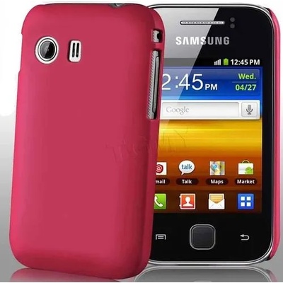 Samsung Galaxy Y S5360 Твърд Калъф Розов + Протектор