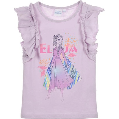 Sun City dětské tričko Frozen Ledové království Elsa bavlna fialové