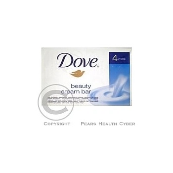 Dove Beauty Cream Bar krémové toaletné mydlo 4 x 100 g