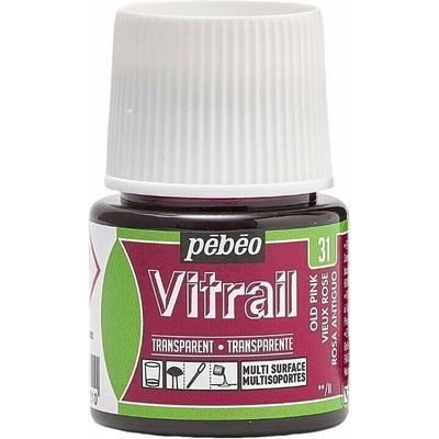 Pébéo Vitrail Farba na sklo Old Pink 45 ml 1 ks