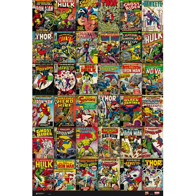 GRUPO ERIK Plagát, Obraz - Marvel - Classic Cover, 61 × 91.5 cm
