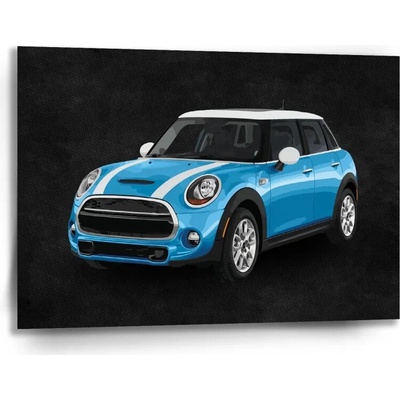 Sablio Obraz Mini sedan Čierne pozadie - 90x60 cm