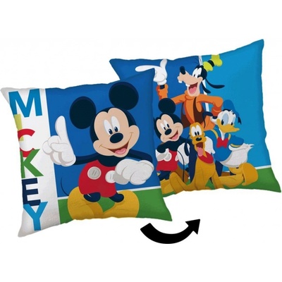 Jerry Fabrics Mikroplyšový vankúš Mickey and Friends Polyester 35x35