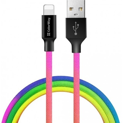 ColorWay CW-CBUL016-MC USB 2.0 - Lightning 1m vícebarevný