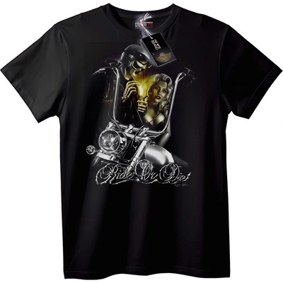 NOONEBRAND Тениска Черепи за Живот или Смърт - M, White