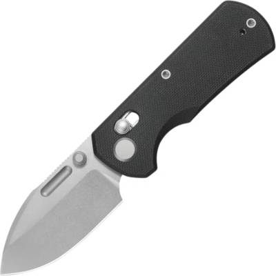 Geo Knife Belluf Stonewash M390 Blade, Black G10 GEO2508A