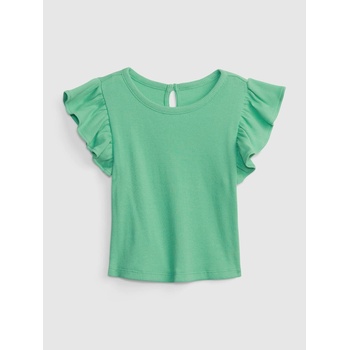 GAP Бебешка тениска с волани GAP GAP | Zelen | Момичешки | 74-80