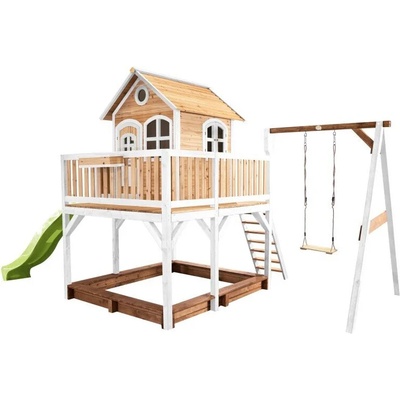 axi Мега Къща Liam, Axi с катерушка и 1 люлка - Green Slide