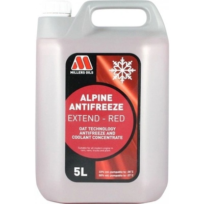 Millers Oils Alpine Antifreeze Extend Red 5 l